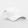 Cap - mod. B15C:White, 100% cotton, Black, One Size